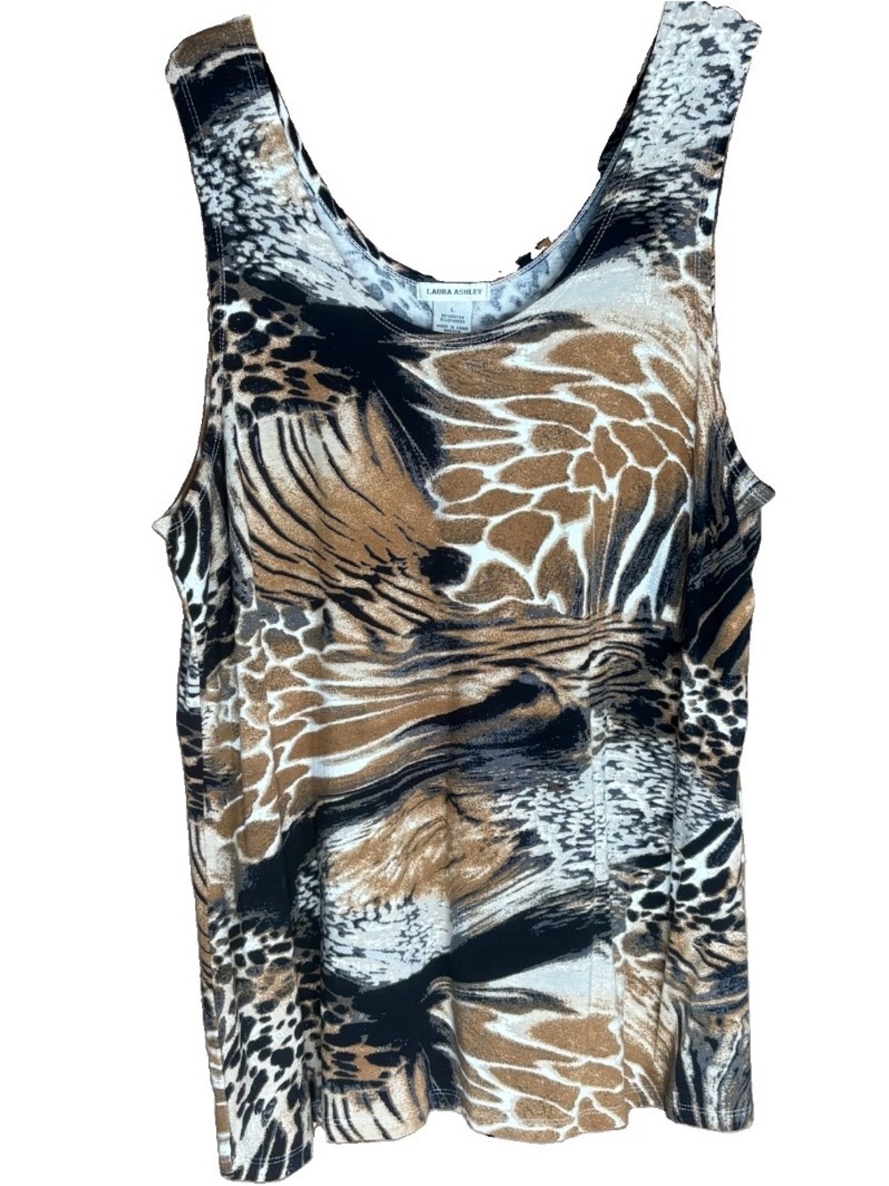 Laura Ashley Animal Print Tank Top